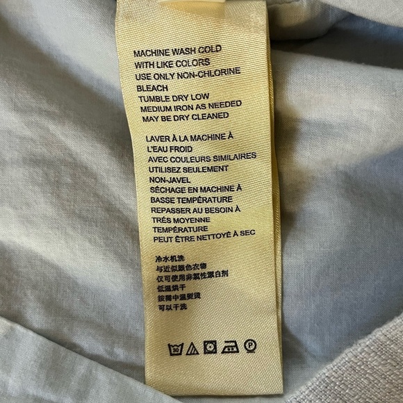 Anthropologie the essential Slim Trousers Slacks Pants Pale Blue Size 14 - Picture 7 of 12